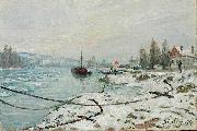 Alfred Sisley Mooring Lines oil